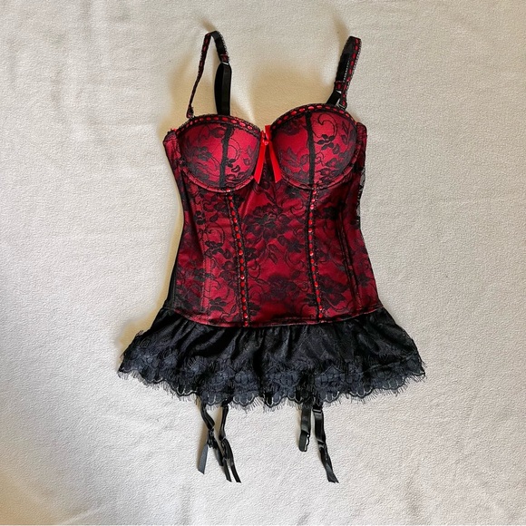 Baci Romantic Goth Burlesque Corset Top - Picture 1 of 6